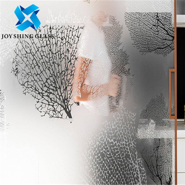 Personnalisation en verre gravée à l'eau-forte acide claire de forme de modèle de taille de couleur d'épaisseur