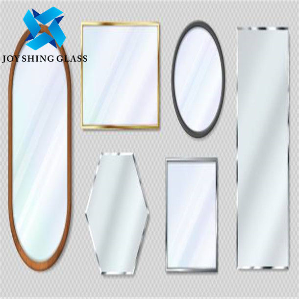 Miroir enduit 4mm en aluminium en verre mince superbe fait sur commande du miroir 1mm 1.8mm