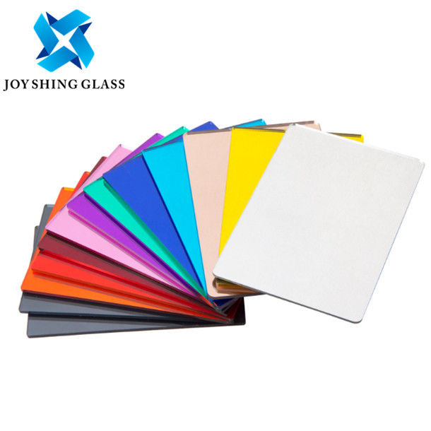 Feuille acrylique en verre faite sur commande de miroir du miroir 1220*2440mm d'anti éraflure colorée pour la salle de bains