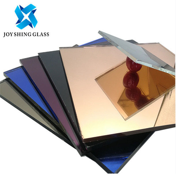 Feuille acrylique en verre faite sur commande de miroir du miroir 1220*2440mm d'anti éraflure colorée pour la salle de bains
