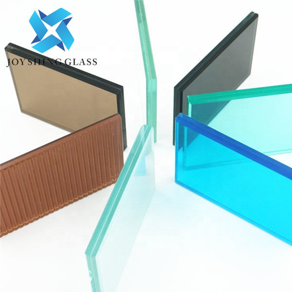 10.38mm Ford bleu couleur du verre stratifié pour la cloison
