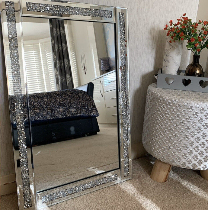 Miroir de décoration de salon d'OEM, miroir argenté de mur d'or 1.1mm - 8mm