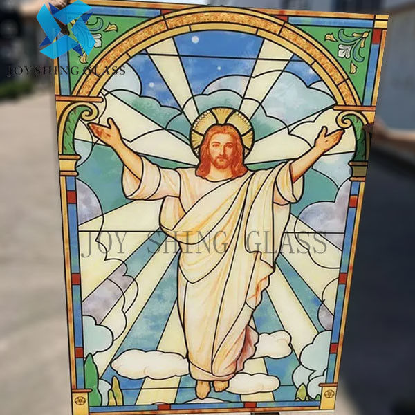 Le double solide de Tiffany Art Church Stained Glass 3mm-22mm a glacé le verre de fenêtre pour le mur