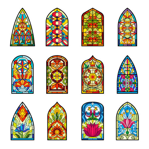 L'ODM d'OEM disponible en verre souillé coloré témoin d'église a adapté aux besoins du client