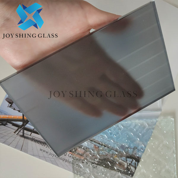 Grey Acid Etched Glass 3mm à 19mm pour la cloison de séparation en verre décorative