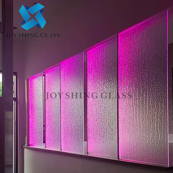 Verre à fusion à chaud tempéré de couleur pour la décoration de murs de cloisons