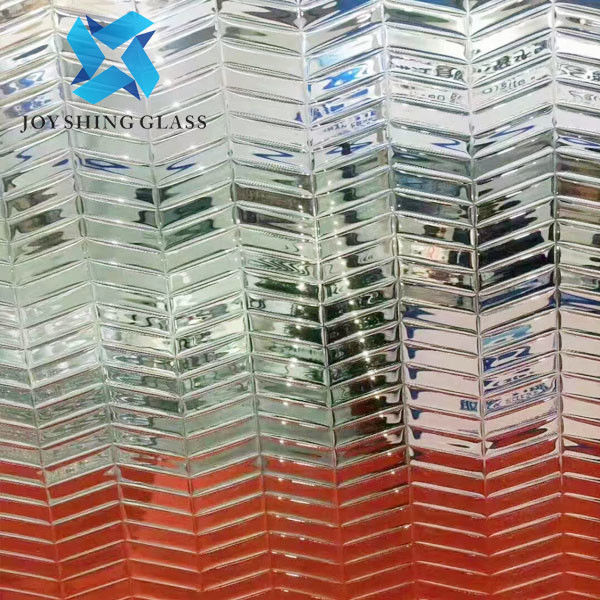 Verre à fusion à chaud tempéré de couleur pour la décoration de murs de cloisons