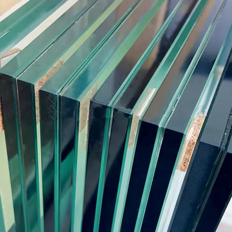 Plaques de verre laminé trempé bâtiment architectural 6,38 mm 10,38 mm 12,76 mm 13,52 mm Sécurité claire SGP PVB