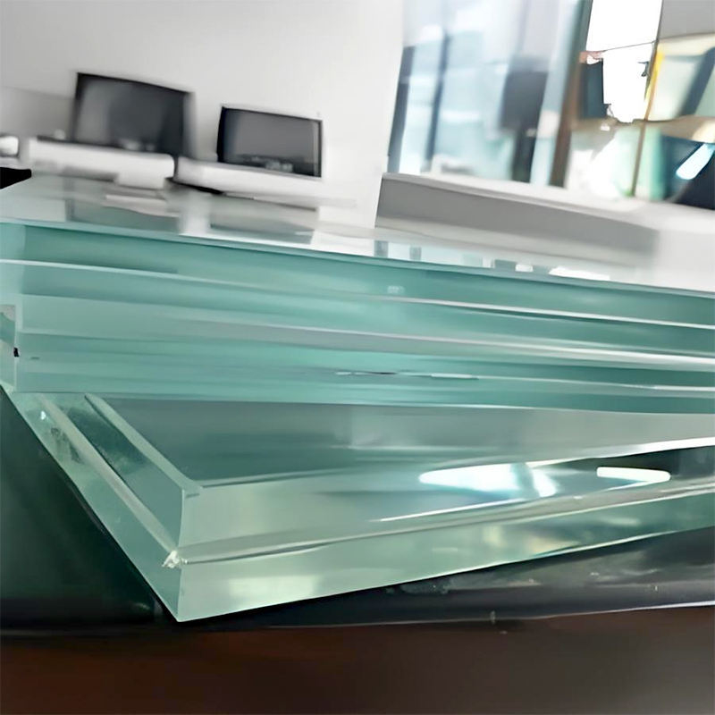 12.76 mm 13,52 mm 17,52 mm Verre laminé trempé pour clôture balustrade de cloisonnement