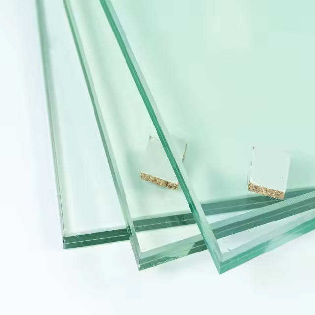 Choix architectural Vitrage stratifié ultra-clar à faible réflexion pour les vitrines de luxe Salles à manger Hôtel Escalier de salon