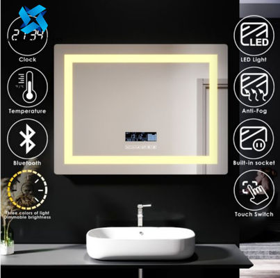 De chauffage a illuminé le miroir de salle de bains de LED avec Bluetooth 600*800 700*900 750*1000