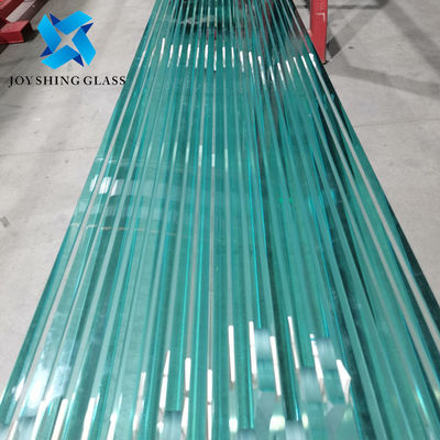 Paroi de rideau en verre trempé ultra-transparent de 19 mm sur mesure