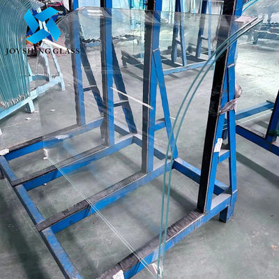 Verre trempé à courbure transparente de 10 mm pour balustrades d'escaliers