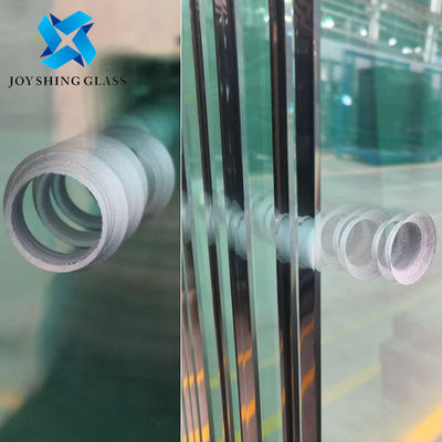 Verre de clôture de tennis 12 mm verre durci transparent avec trous